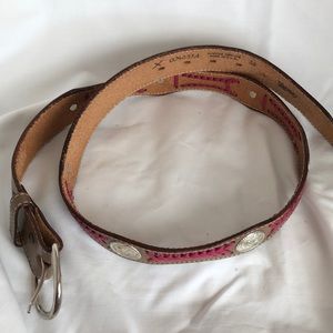 Belt cowboy cow skin vintage